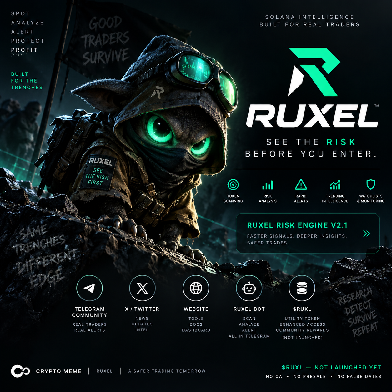 RUXEL intelligence mascot